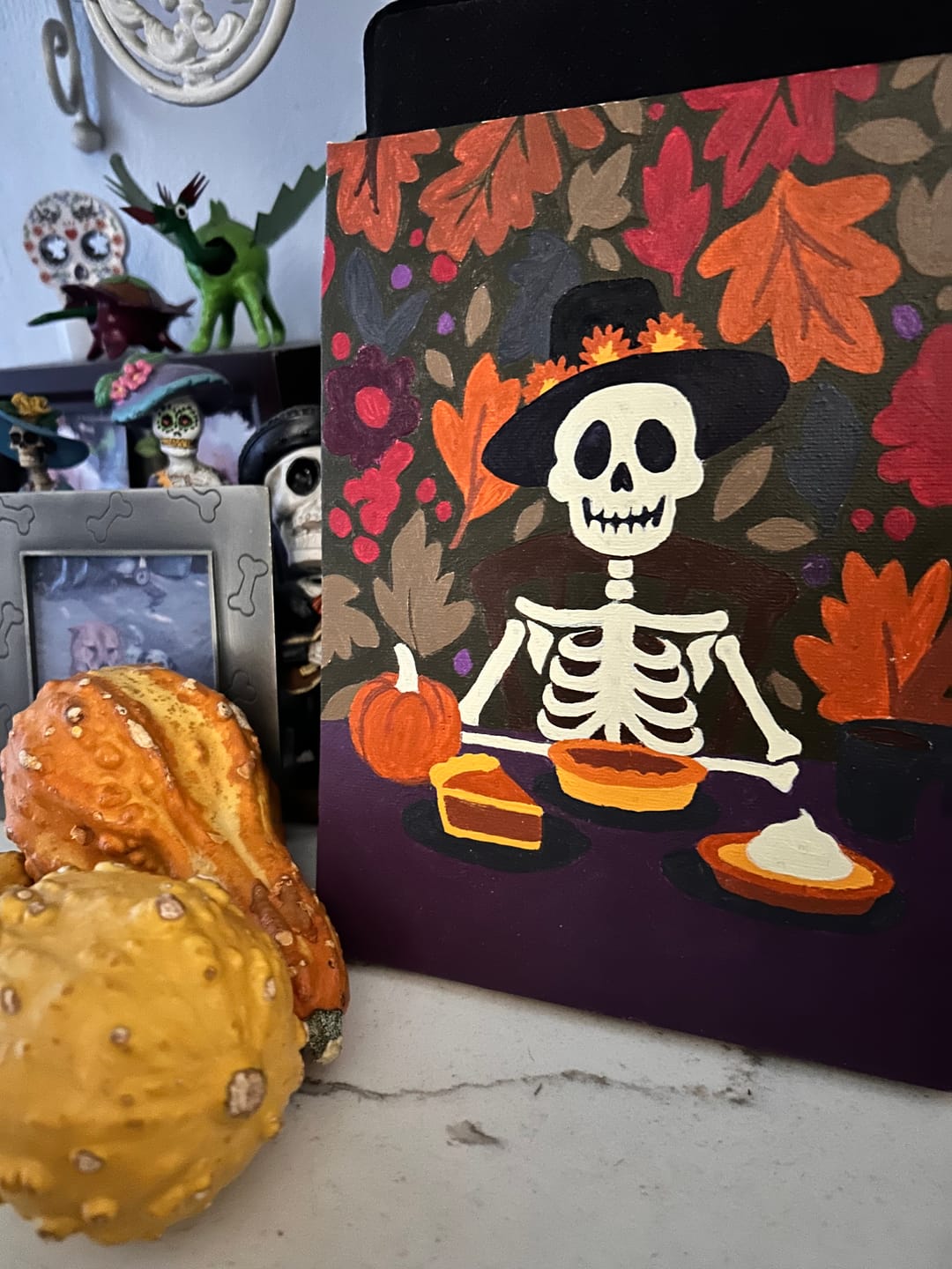 Customer photo review of 6 Mini Paintings - Spooky Autumn Set