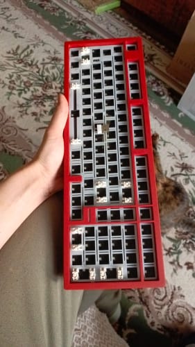 Customer photo review of GeekZB - Story100 Aluminum Wireless 100% Mechanical Keyboard - Barebone
