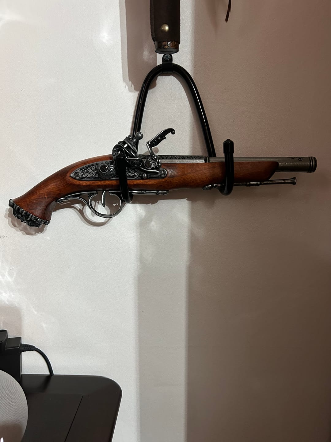 Customer photo review of "Death's Head" 18th Century Pirate Flintlock (Gunmetal Grey)