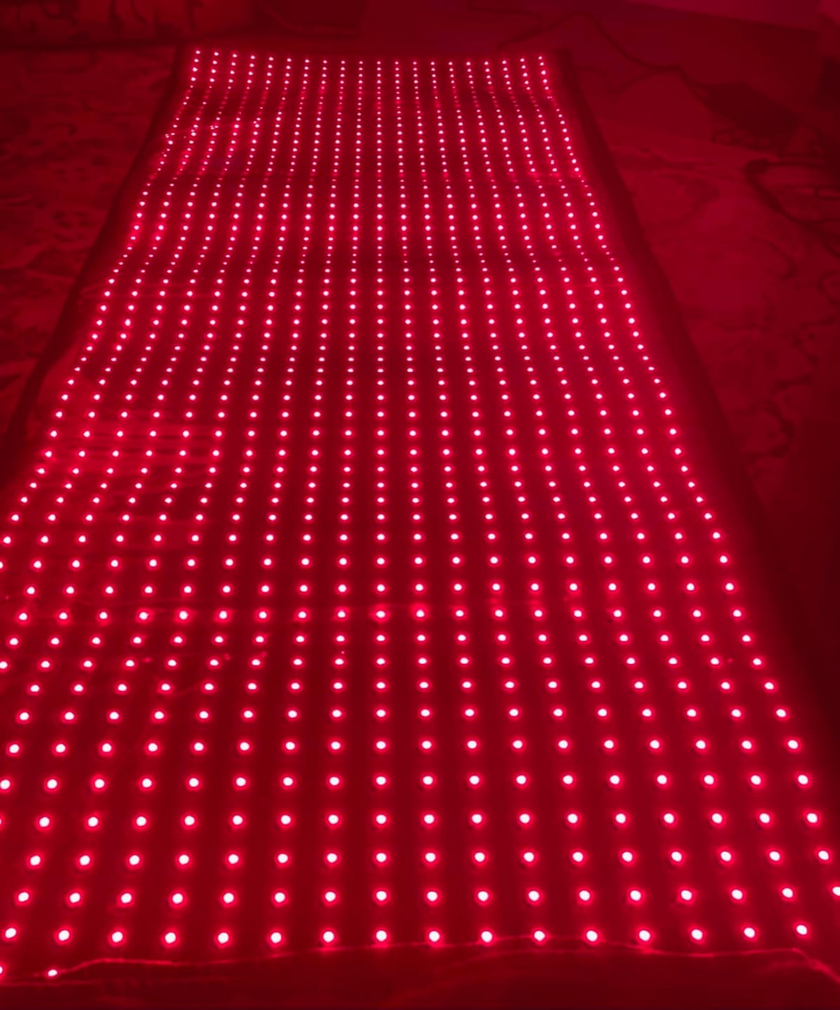Customer photo review of Red Light Therapy Mat With Infrared