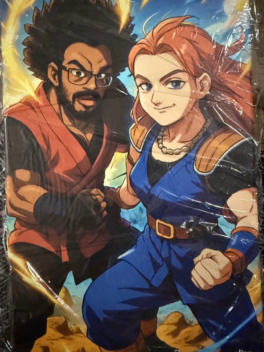 Customer photo review of Personalized Canvas - Portrait in Dragon Ball style