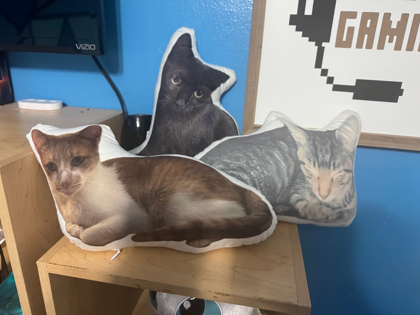 Customer photo review of Custom Pet Shaped Pillow that Look Like your Pet - ThePetPillow