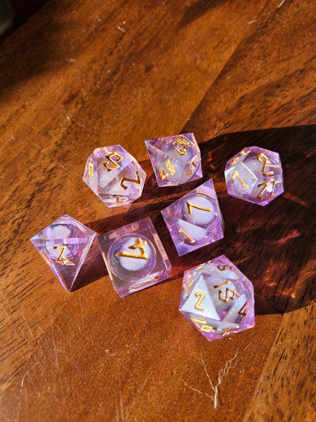 Customer photo review of Daydream Liquid Core Dice Set