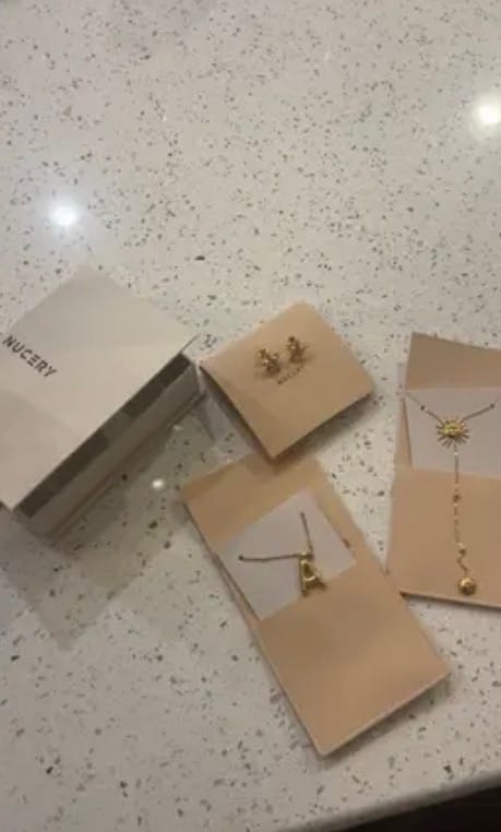 Customer photo review of Alphabet Necklace