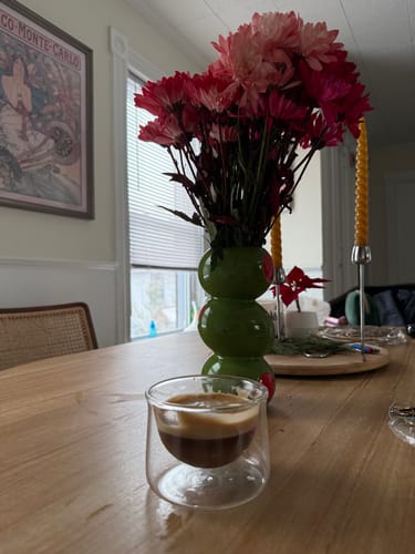 Customer photo review of FLUR Latte Glasses