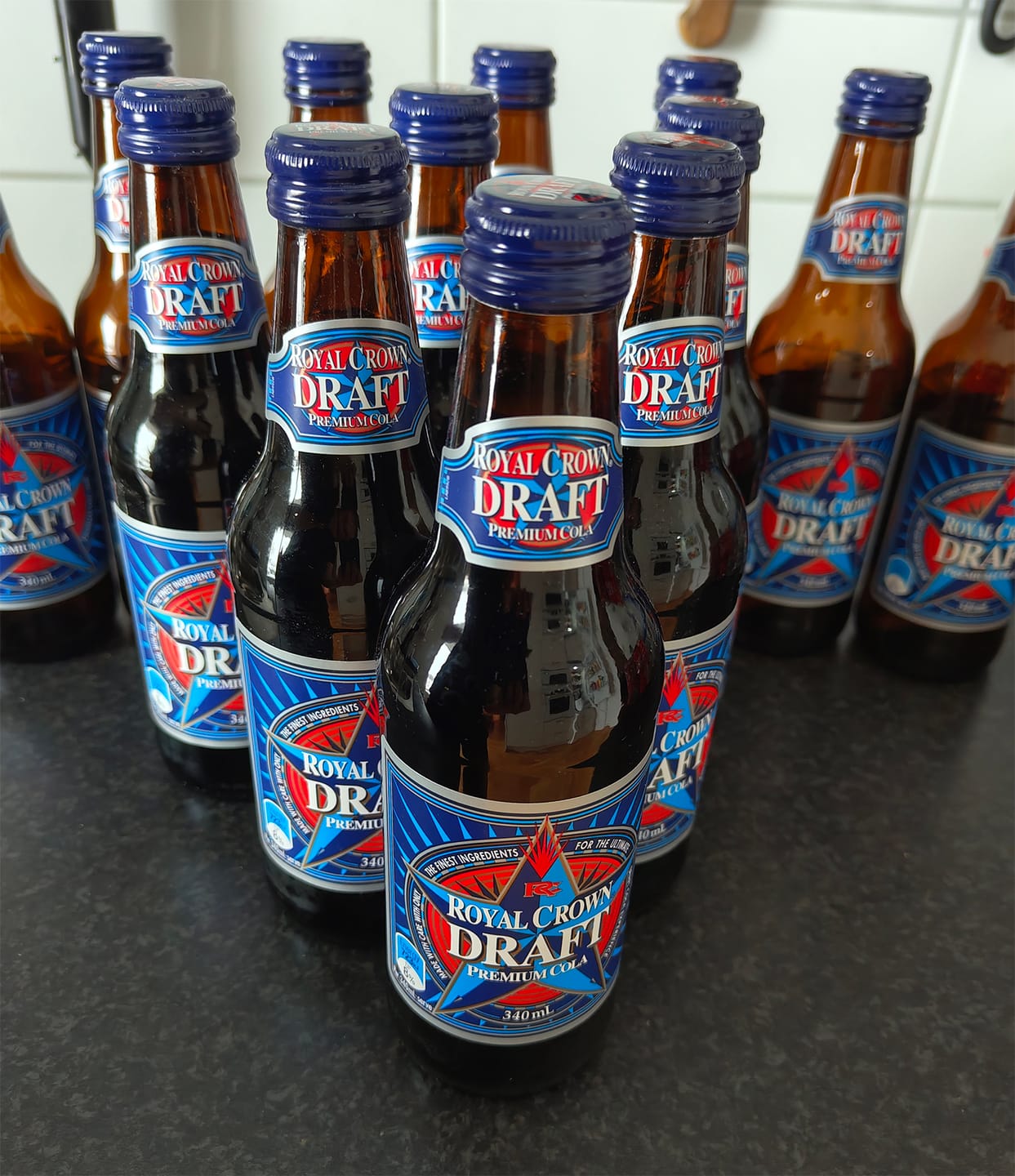 Customer photo review of Pack of 4 Royal Crown Draft Premium Cola