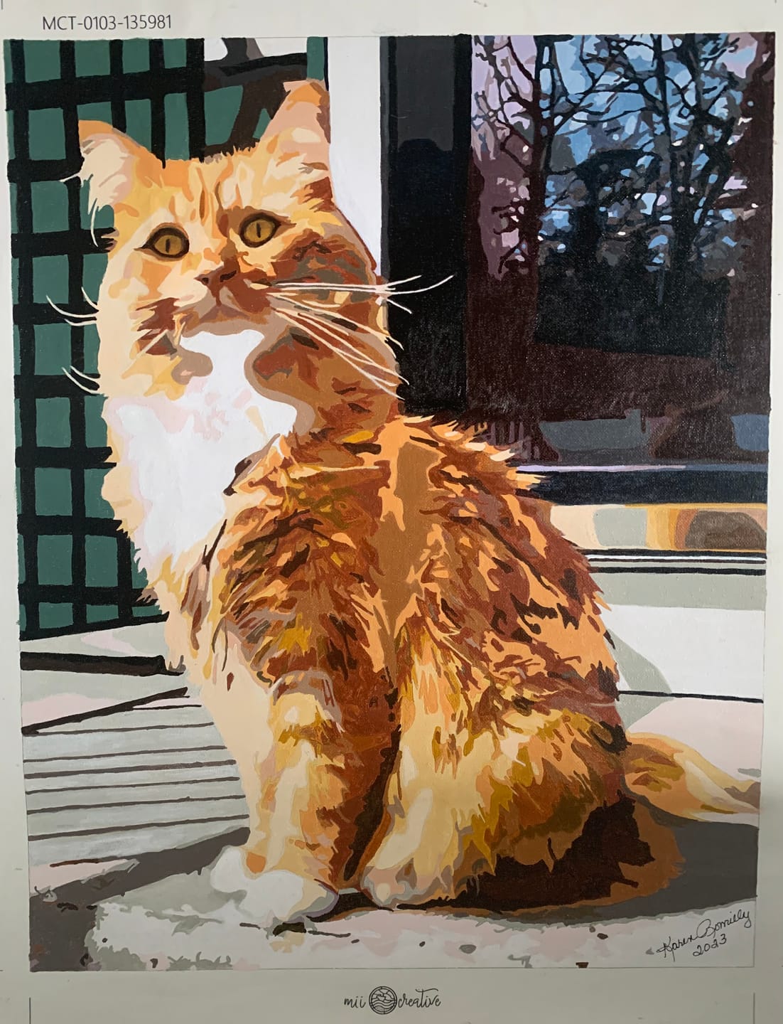 Customer photo review of YOUR PHOTO AS PAINT BY NUMBERS
