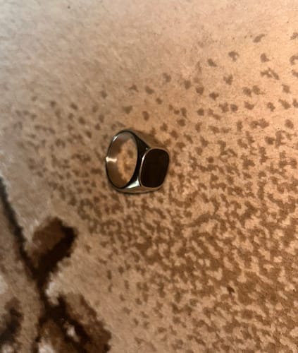 Customer photo review of Cosmic Black Ring (White Gold)