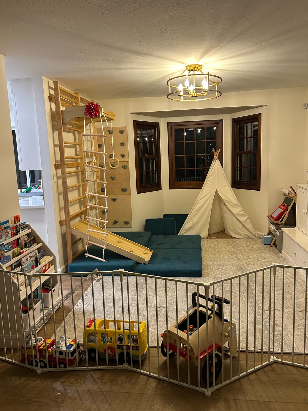 Customer photo review of Neem | Swedish Ladder & Rope Wall - 95" Height