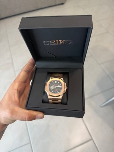 Customer photo review of SEIKO MOD | NUATILUS |ROSE GOLD | CHOCOLATE OPEN HEART DIAL