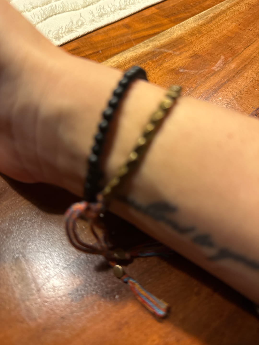 Customer photo review of Tibetisches Kupfer Glücksarmband