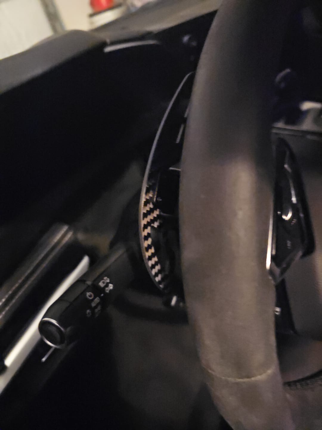 Customer photo review of 2020-Up Corvette C8 Steering Wheel Magnetic Paddle Shifter Pair