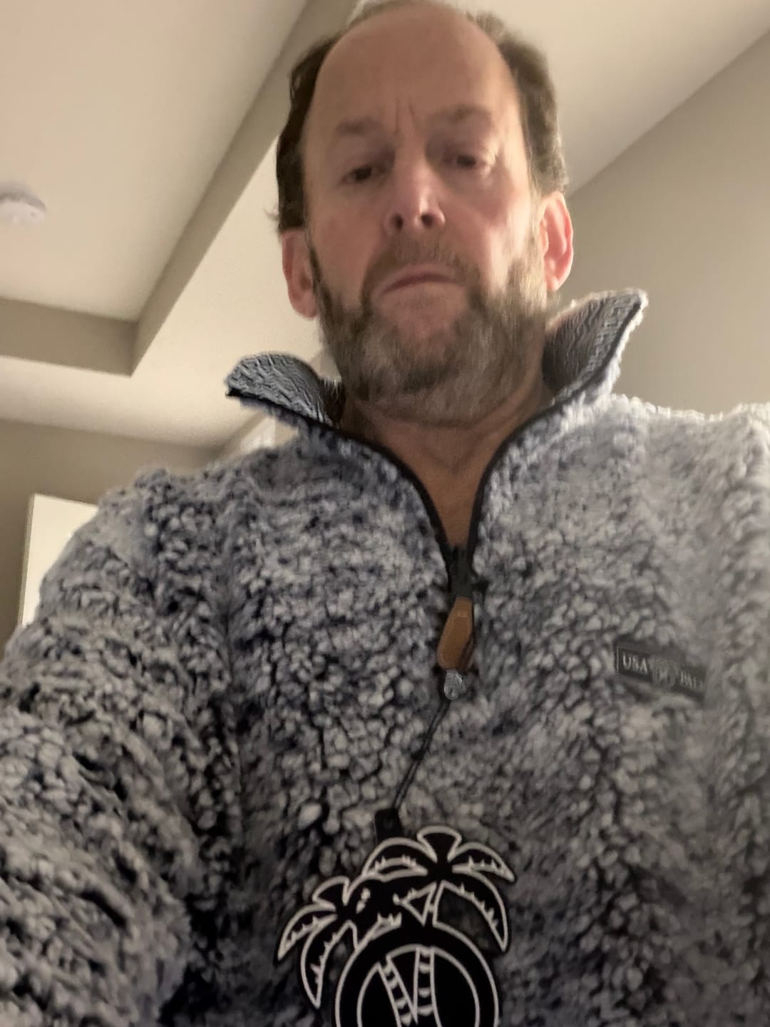 Customer photo review of Reversible Sherpa 1/4 Zip