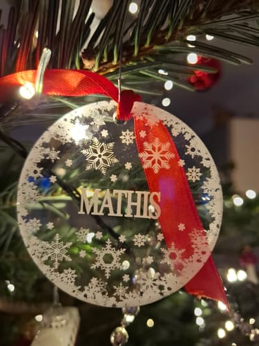 Customer photo review of Weihnachtsdeko mit Schneeflocken