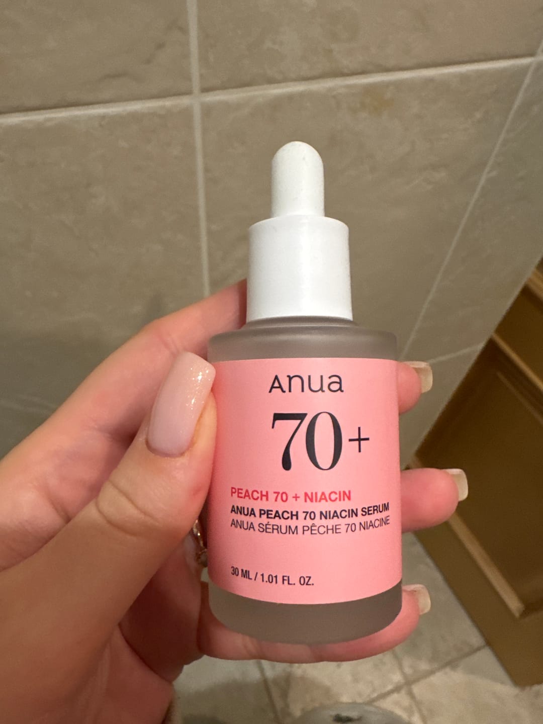 Customer photo review of Serums ar persiku gludai un mirdzošai ādai Anua Peach 70 Niacin Serum