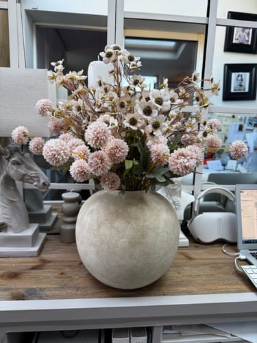 Customer photo review of Terra vase - Beige
