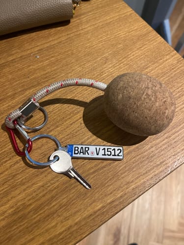 Customer photo review of Kennzeichen Schlüsselanhänger Mini Nummernschild Metall