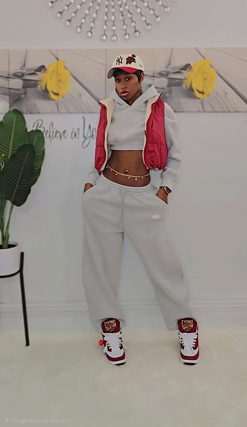 Customer photo review of Soufflé Cropped Hoodie Sets