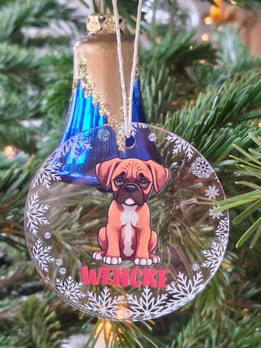 Customer photo review of Hunderassen mit Namen Weihnachtsdeko