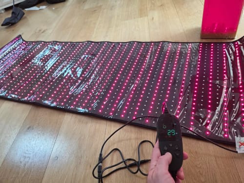 Customer photo review of FriendRedLight™ Full-Body Red Light Therapy Mat