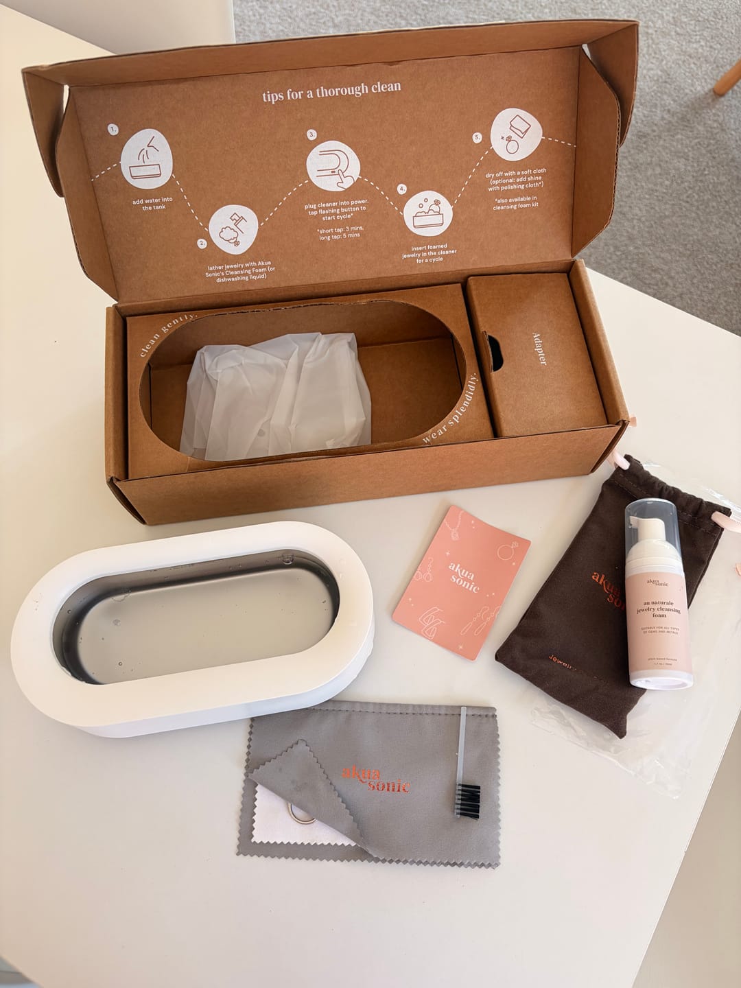 Customer photo review of akua sonic cleaner