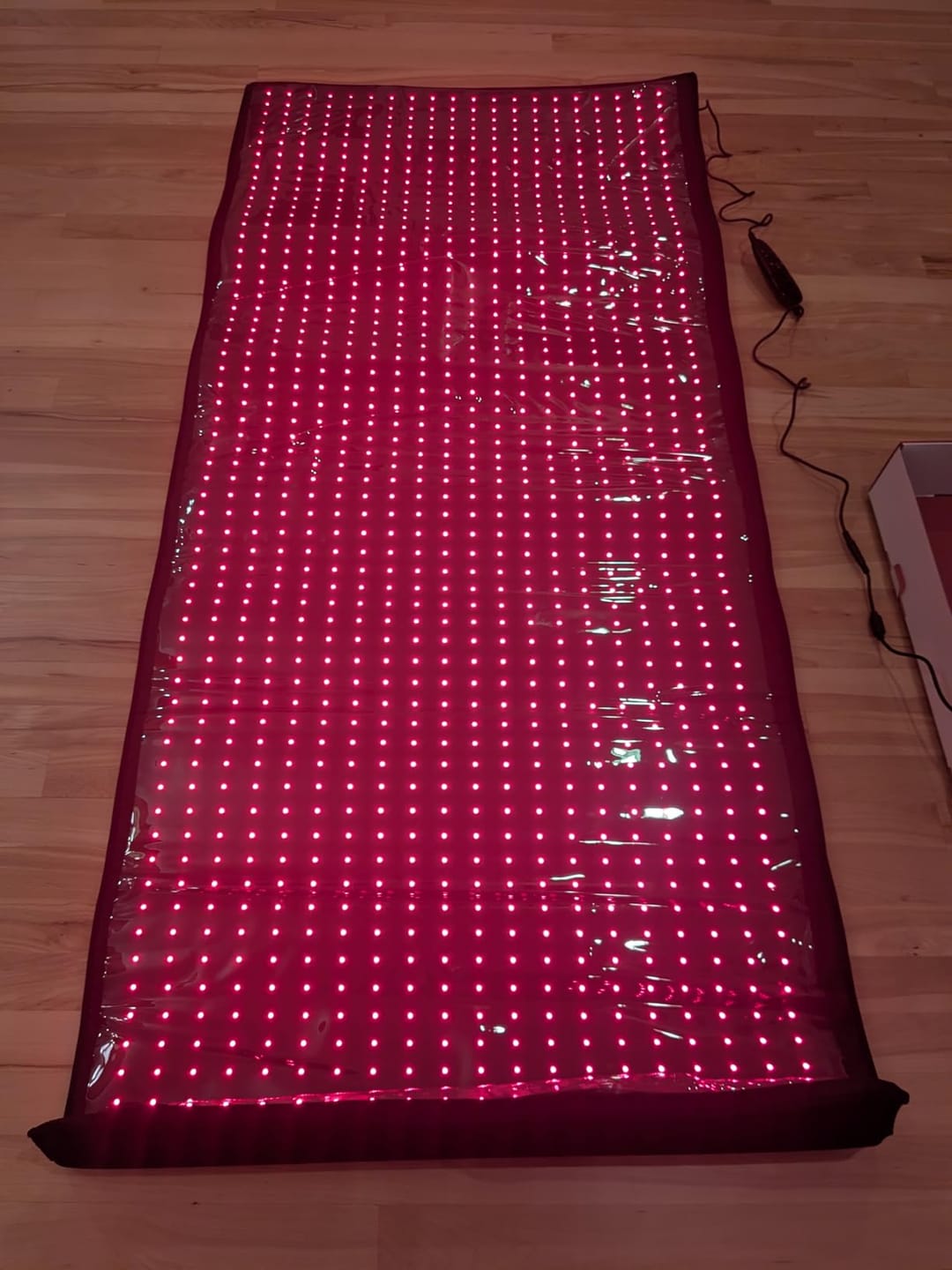 Customer photo review of Red Light Therapy Mat With Infrared