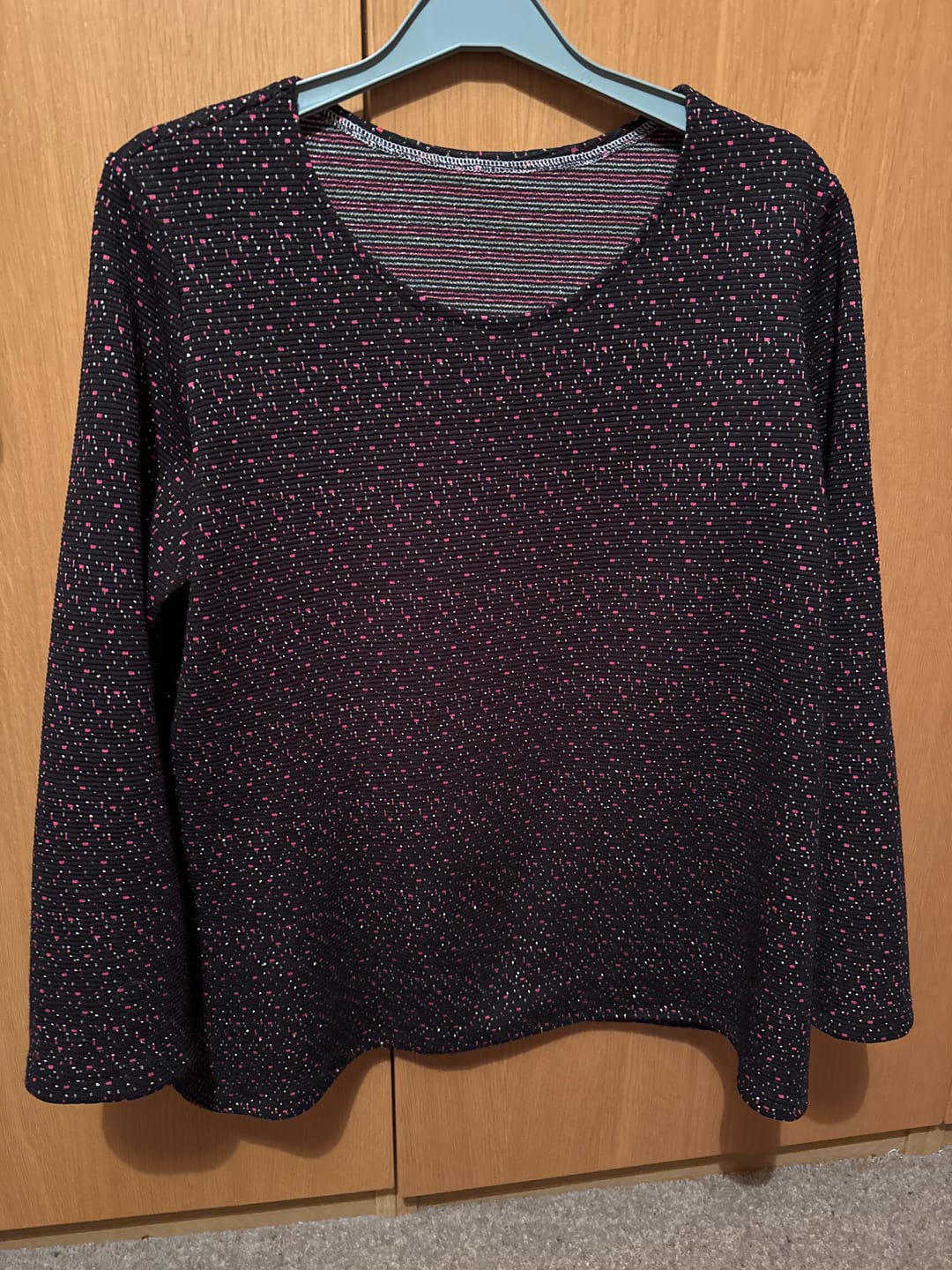 Customer photo review of Midnight Spark Knit Jersey Fabric