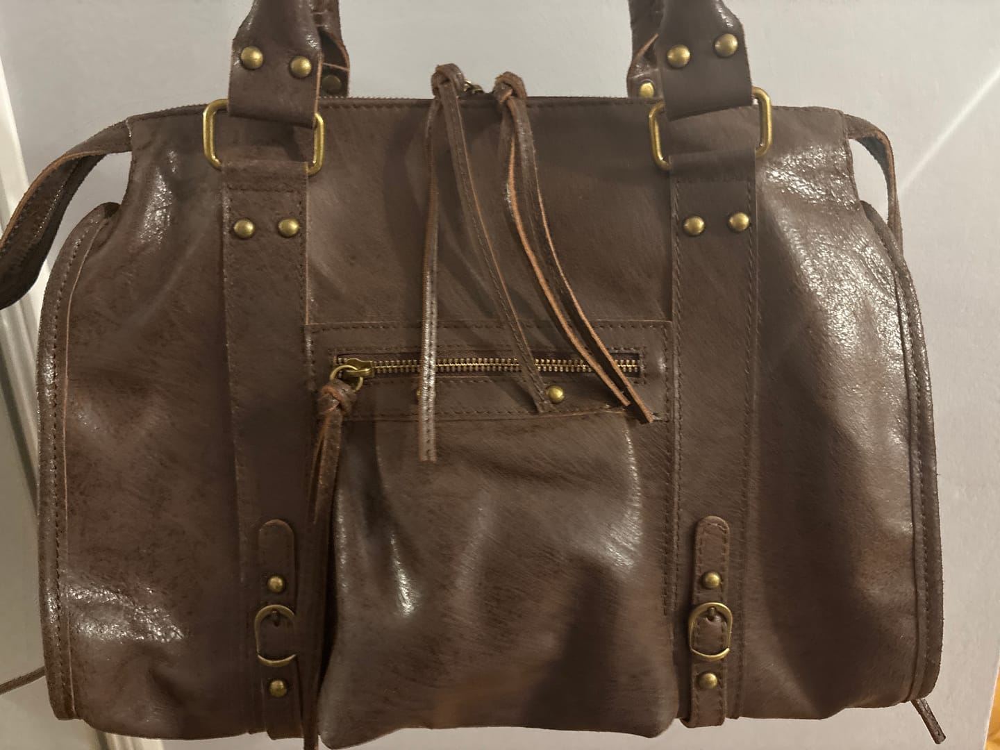 Customer photo review of It girl bag espresso martini