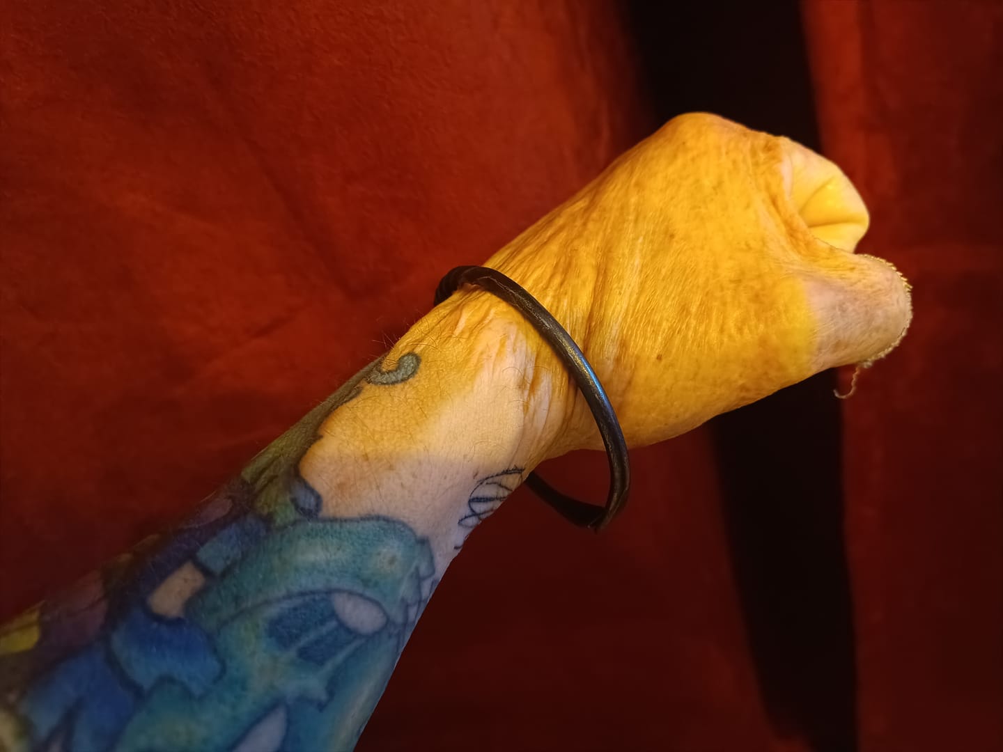 Customer photo review of Hand-Forged Large Bangle