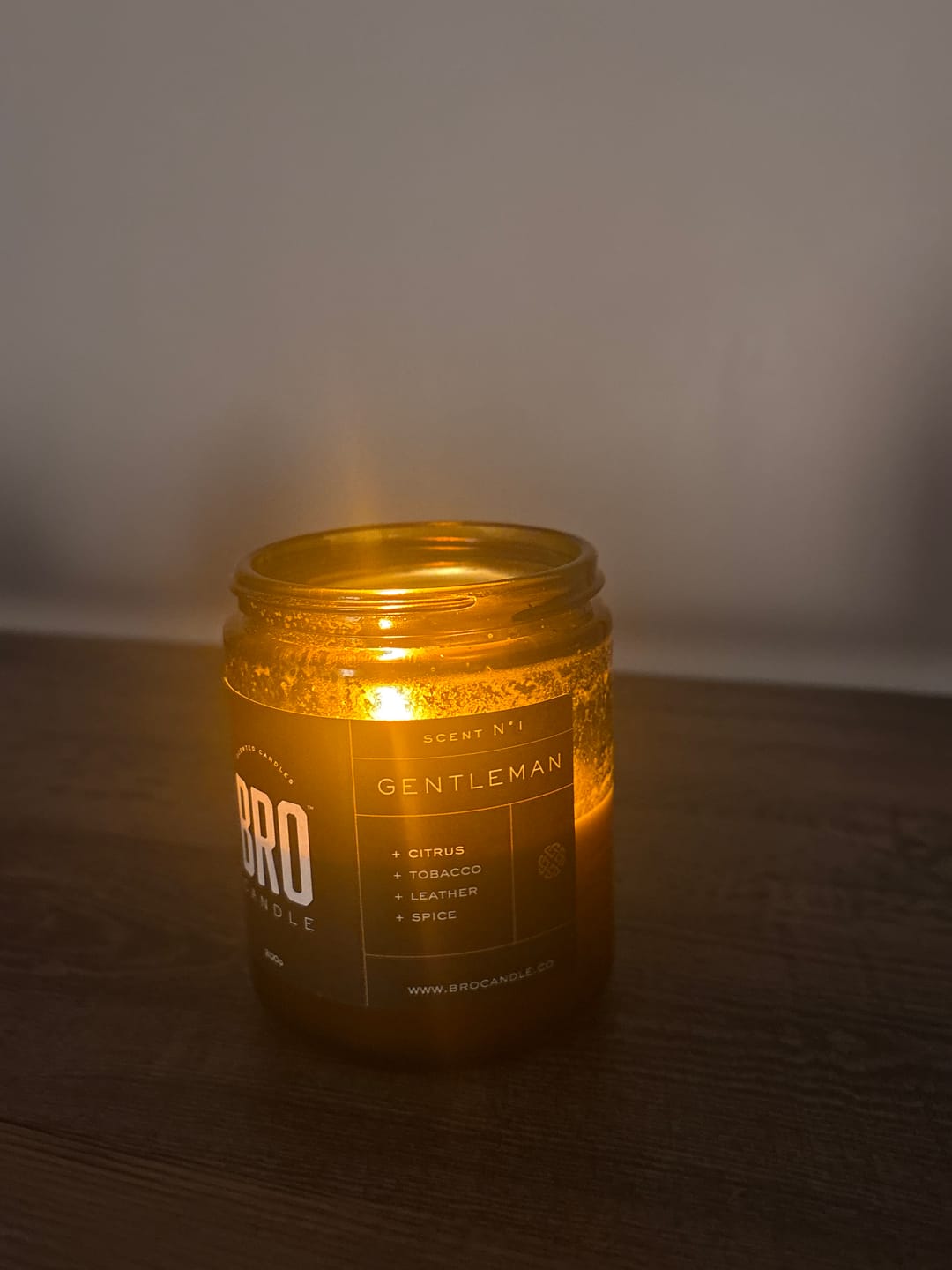 Customer photo review of The Gentleman Candle