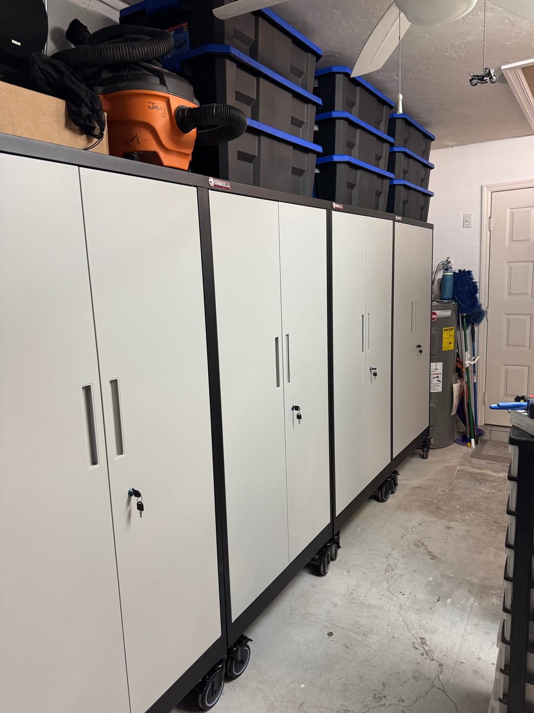 Customer photo review of Garage Gear Locker in Gray