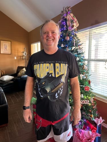 Customer photo review of TB Baseball Club T-Shirt