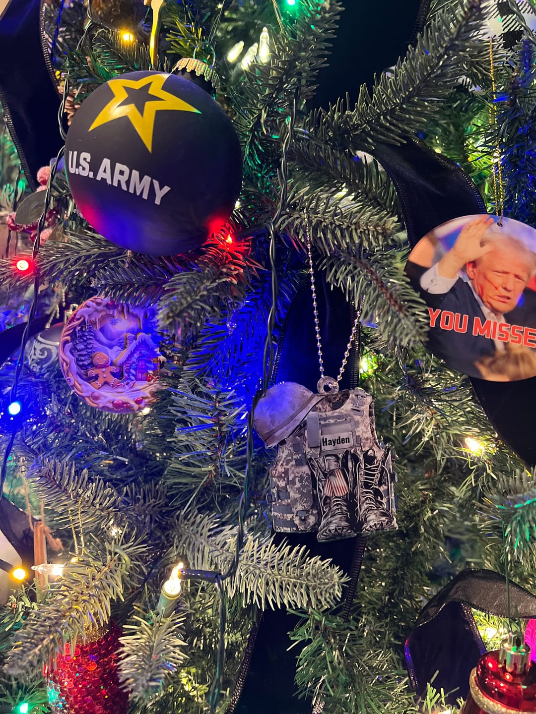 Customer photo review of Military Uniform - Boots & Hat - Personalized Flat Acrylic Ornament