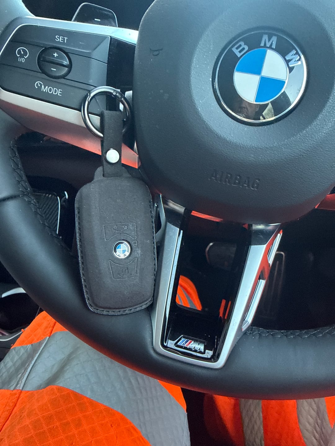 Customer photo review of BMW ALCANTARA KEY CASE