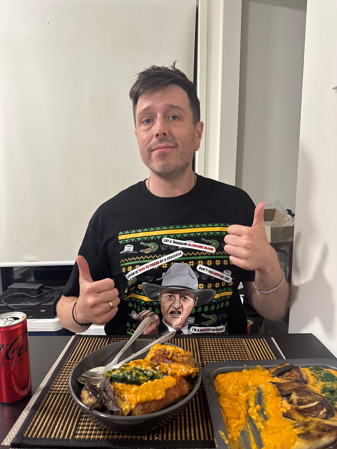 Customer photo review of Katter's Croc-mas 🤜🐊 - Men's T Shirt