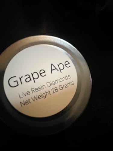 Customer photo review of Grape Ape | Live Resin Diamonds