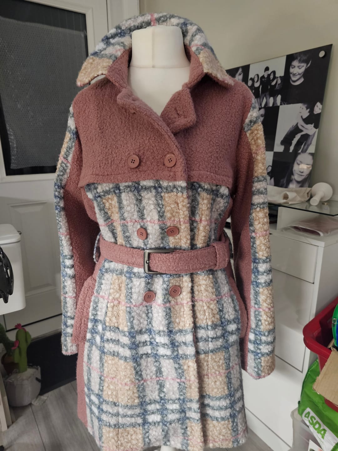 Customer photo review of Plain Boucle Fabric