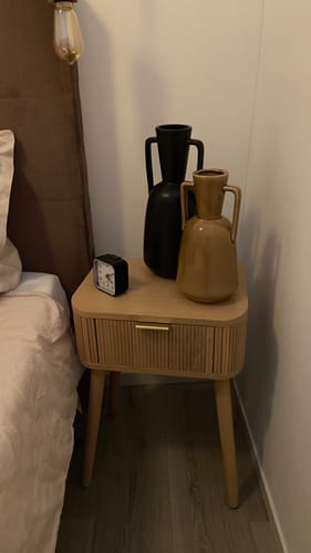 Customer photo review of BALI - Table de chevet 1 tiroir en bois naturel