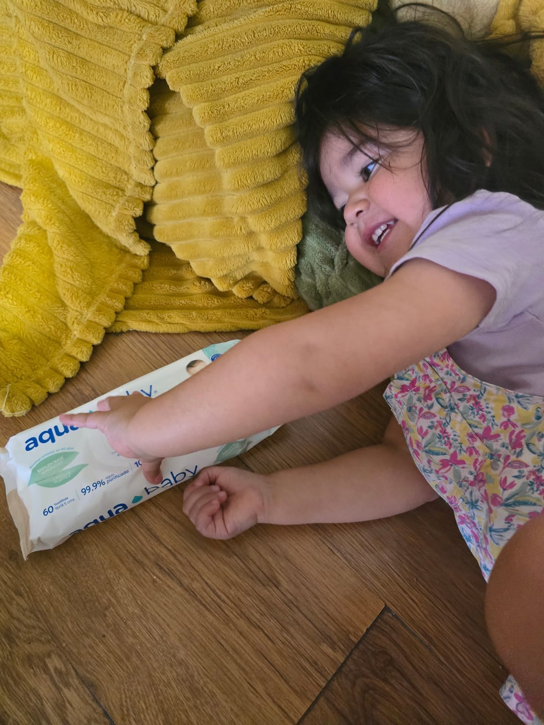 Customer photo review of Aqua Baby Biodegradables 12 Bolsas de 60 Toallitas Húmedas