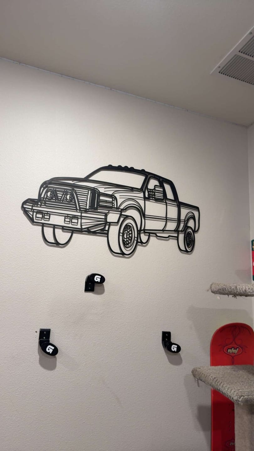 Customer photo review of Your Custom Metal Car Silhouette