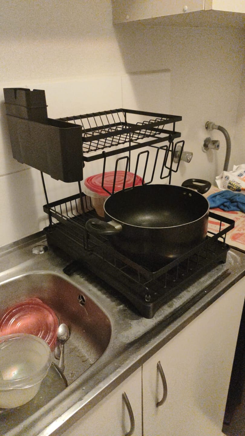 Customer photo review of Escurridor De Platos 2 Niveles Secador Desmontable Loza Inoxidable Rack