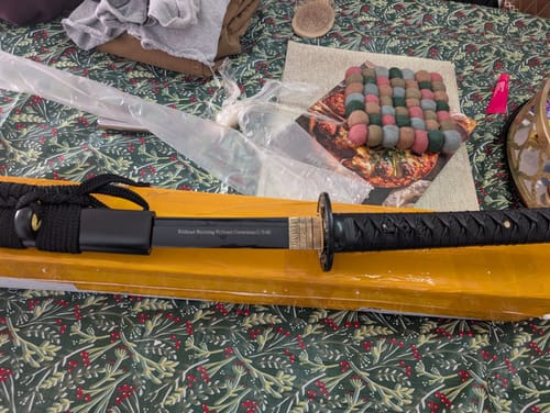 Customer photo review of Black Blade Katana