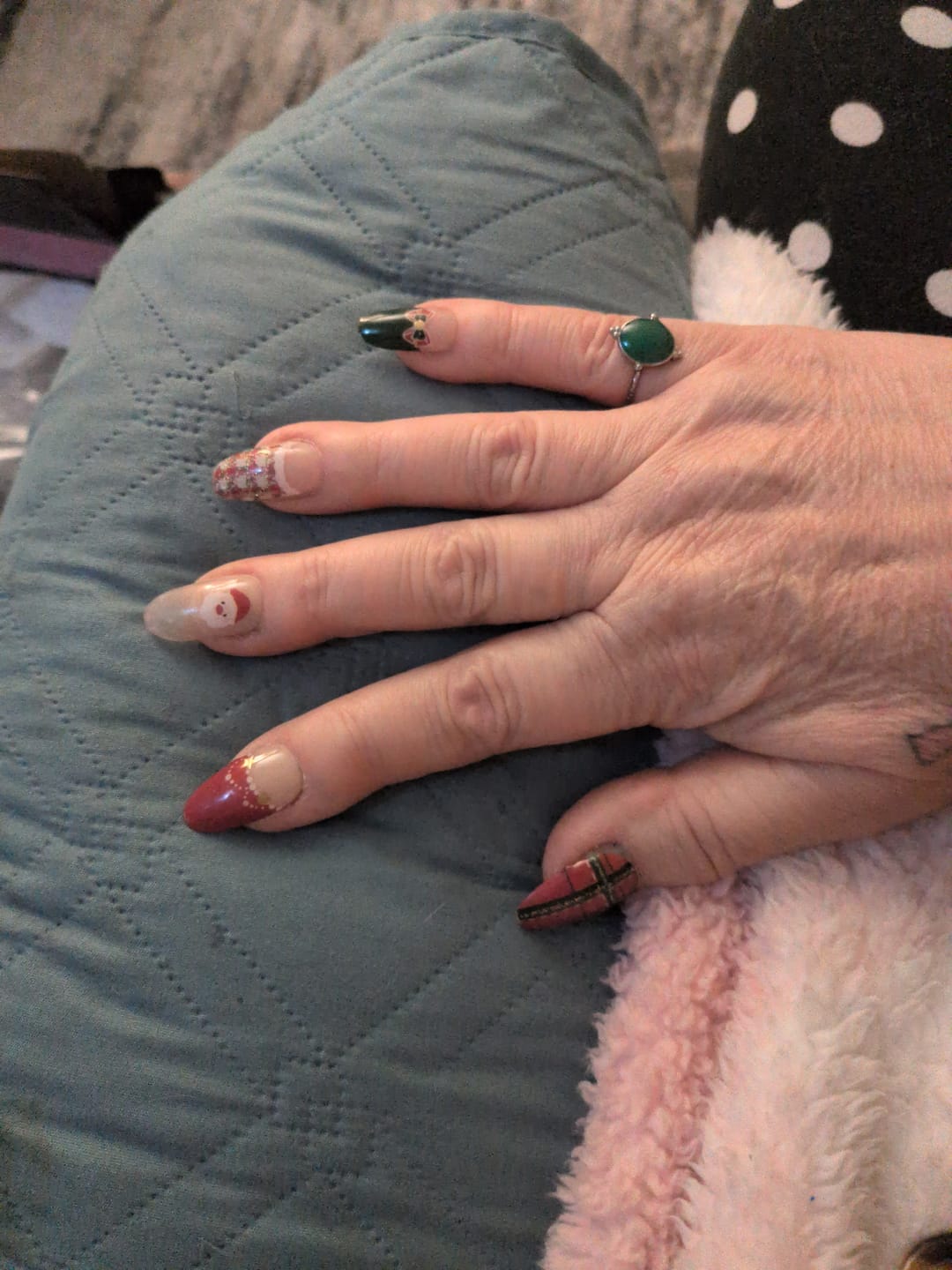 Customer photo review of Semi-cured Gel Nail Stickers JM-177