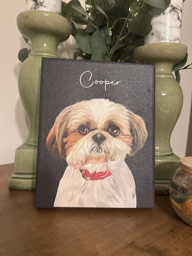 Customer photo review of Pet Art Canvas Wrap
