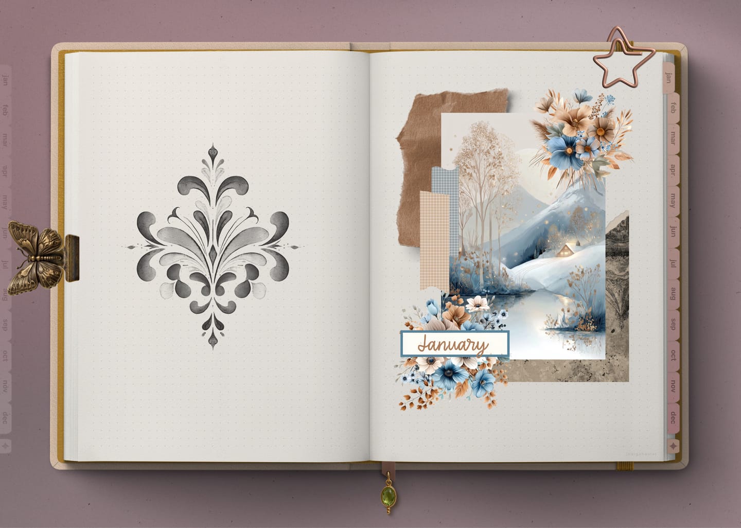 Customer photo review of Digital Bullet Journal - Gentle Horizon