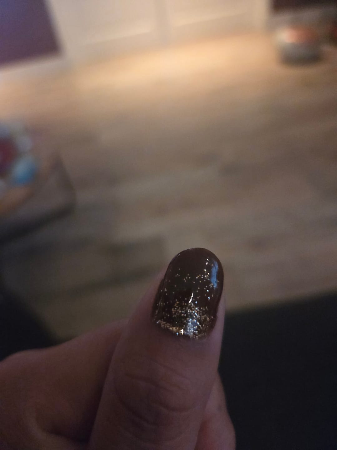 Customer photo review of Champagne Gold Dipping Powder