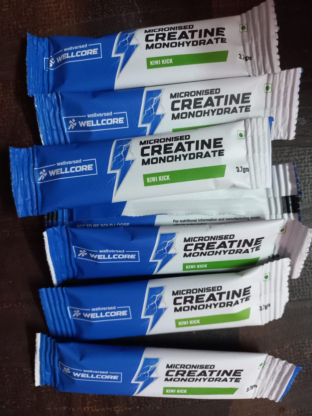 Customer photo review of Wellcore - Pure Micronised Creatine Monohydrate | Kiwi Kick (30 Sachets)
