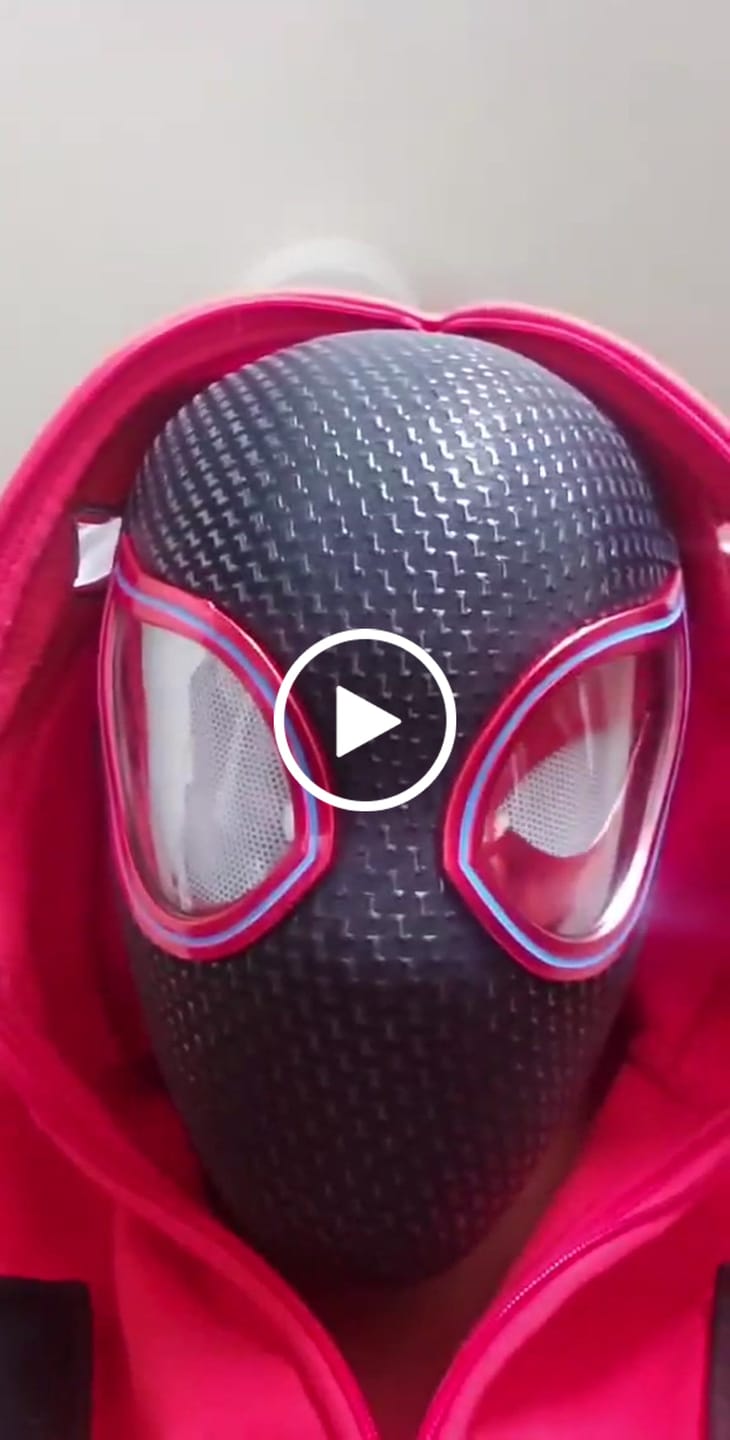 Customer video review of [NEW] Spidey Gear™ Miles Morales Mask