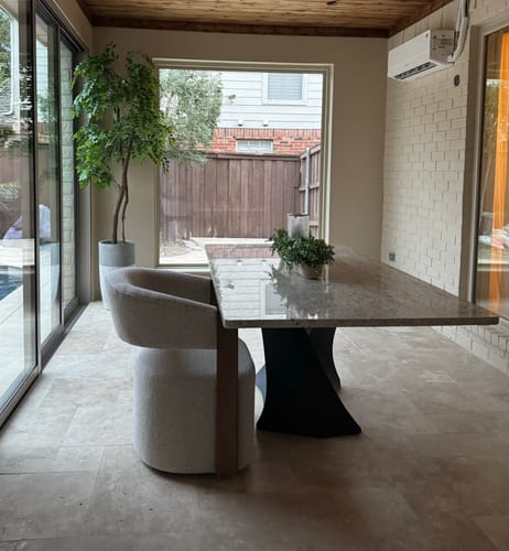 Customer photo review of 307 Tulipe 28" H Industrial Metal Table Base