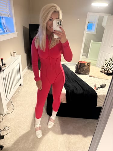 Customer photo review of The Anew Zipper Jumpsuit